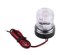 Indicador de luz de señal LED para yates, luz trasera de mástil de anclaje de 360 grados, 12 V, color blanco, navegación de yates para barcos marinos, todo redondo, luz de anclaje LED blanca de 360