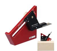 Indicador De Marcado Central - Buscar Centro De Aleación De Aluminio | Herramienta Cénter Finder Para El Procesamiento De La Madera, Trazador Compacto De Precisión, Apto Para Menos De 58 Mm De Espesor