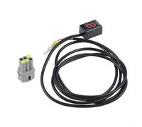Indicador de marcha digital de 6 velocidades para motocicletas Suzuki, sensor de palanca de cambios retroiluminado rojo con datos ECU, instrumento de motocicleta de plástico de 12 V compatible con