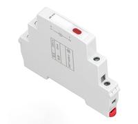 Indicador de Montaje en Riel DIN Ouitble JD9-H1D Luz Indicadora de Riel LED CA CC 20 MA para Indicar Señal de Telecomunicaciones, Electricidad, etc. (Rojo)
