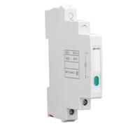 Indicador de Montaje en Riel DIN Ouitble JD9-H1D Luz Indicadora de Riel LED CA CC 20 MA para Indicar Señal de Telecomunicaciones, Electricidad, etc. (Verde)