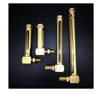 Indicador de nivel aceite, 1 pieza, rosca macho BSP 1/4", 3/8" y 1/2", en forma L, latón, con mirilla (una ventana, 80 mm)(One Window 1/4",80mm)