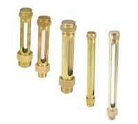 Indicador de nivel aceite, longitud 80/100/150/200 mm, M10, M12, M16, 1/4", 3/8", 1/2" BSP, dispositivos lubricación, visor latón for tornos, 1 unidad (longitud 80, x,5)(Length 80mm,M16x1.5)