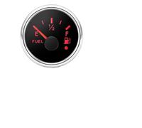 Indicador de Nivel Combustible Impermeable 52 mm + Sensor flotación 0 a 190 ohmios, medidor Tanque con Alarma y luz 7 Colores for Coche yate, Personalizado(450mm SensorXGauge)