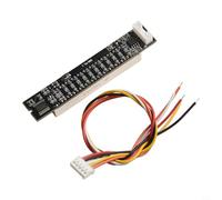Indicador de nivel de audio con luz LED de espectro de música estéreo, medidor VU, 12 V, 24 V (A)