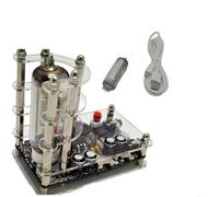 Indicador de nivel de audio de preamplificador de tubo, medidor de vu de tubo de ojo de gato 6E2, espectro musical USB controlado por voz