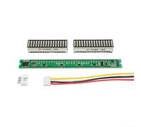 Indicador de nivel de audio LED VU de 32 segmentos con modos AGC y en tiempo real, subida/caída ajustable para analizador de sonido DIY