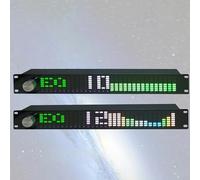 Indicador de nivel de espectro musical, ecualizador digital de 15 bandas de doble canal, analizador de visualización de espectro musical para entornos profesionales