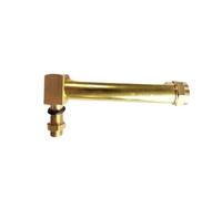 Indicador de nivel de líquido de aceite de latón en forma de L, ventana única, rosca macho BSP de 1/4", 3/8", 1/2", longitudes de 80-500 mm(500mmx1/2inch)