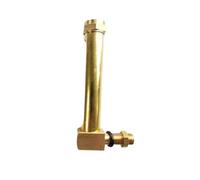 Indicador de nivel de líquido de aceite de latón en forma de L, ventana única, rosca macho BSP de 1/4 3/8 1/2 pulgadas, longitud de 80-500 mm for maquinaria(200mmx1/4 inch)