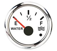 Indicador de nivel Indicador de nivel de combustible y agua IP67 de 52 mm con alarma for coche y barco, 9-32 V, multicolor(Army Green)