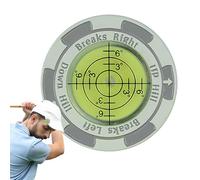 Indicador De Pelota De Golf - Clip Magnético para Sombrero con Nivel De Metal | Ayuda Portátil para La Alineación De Precisión 56g | La Innovadora De Lectura Verde Mejora La Precisión