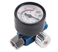 Indicador de Presión del Regulador de Presión de Aire de 1/4 pulg Para Pistola de Pintura en Aerosol Rango Ajustable 0-10BAR (0-150PSI)