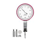Indicador de prueba de palanca para medición de precisión: graduación de 0.002 mm, rango de 0-0.8 mm, cuerpo de latón con chapado en cromo, opciones de esfera pequeña/grande (grande 0-0.2 mm)