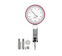 Indicador de prueba de palanca para medición de precisión: graduación de 0,002 mm, rango de 0-0,8 mm, cuerpo de latón con chapado en cromo, opciones de esfera pequeña/grande (pequeño 0-0,2 mm)