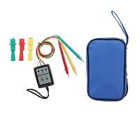 Indicador de Secuencia de Fases Digital, Medidor LED de Rotación de Fase 60V - 600V CA - Seguridad y Portabilidad, Fácil de Usar para Electricistas y Técnicos