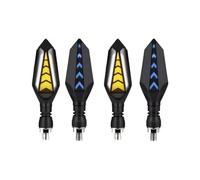 Indicador de señal de Giro Intermitentes Delanteros Y Traseros para Motocicleta para Yamaha YZF R15 R15 V2 V3 V4 R25 R6S R3 R6 R1 R7 R9 Luz Intermitente Y Luz De Freno.(4 X Amber White)
