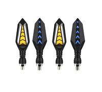 Indicador de señal de Giro Intermitentes Delanteros Y Traseros para Motocicleta para Yamaha YZF R15 R15 V2 V3 V4 R25 R6S R3 R6 R1 R7 R9 Luces Indicadoras De Freno(Ámbar Blanco,4 Piezas)