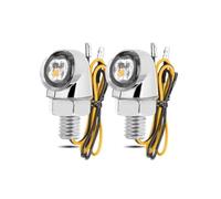 Indicador de señal de Giro Intermitentes para Motocicleta para Yamaha YZF R15 R15 V2 V3 V4 R25 R6S R3 R6 R1 R7 R9 Luces De Circulación Diurna Freno(Ámbar Blanco,2 Piezas)