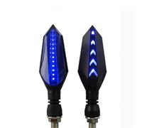 Indicador de señal de Giro Luces De Posición para Motocicleta para para CBR650R 650F para CB500X 750 CRF 1100L African Twin NC750X Luz De Freno Diurna(Azul 2 Piezas)