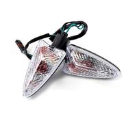Indicador de señal de Giro Luz De Freno Delantera Y Trasera para Motocicleta para Aprilia RSV 4R 1000R NA 850 Mana NA 850GT Caponord 1200 con Intermitentes(Frontal-Transparente)