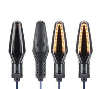 Indicador de señal de Giro Luz Direccional para Motocicleta para S1000XR S1000RR S1000R S1000 XR RR R F900R F900XR F900 R XR Intermitentes Delanteros/Traseros Kit(Negro 4 Piezas)