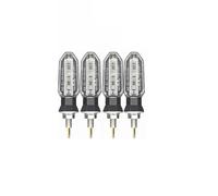 Indicador de señal de Giro Señales De Intermitentes para Motocicletas para Yamaha para FAZER 250 MT125 YZF R125 XJ6 Xmax 125 300 YBR DT MT YBR DT MT(Claro,4 Piezas)