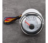 Indicador De Temperatura De Agua 2en1 40-120℃ Compatible Con Coches Y Barcos Alarma Inteligente IP67 Resistente Al Agua Sensor 0-190ohm 12V/24V Para Monitoreo Preciso