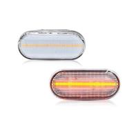 Indicador Espejo For Octavia LED Dynamic Side Marker Light Turn Signal Lamp Indicator Lights(Clean Dynamic)