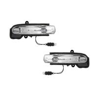 Indicador Espejo Lateral Luces De Giro para Espejo Retrovisor Lateral De Coche Carcasa Luz Indicadora Marcha Atrás para para Benz Clase GE W211 S211 W463 W461 Coche LED Intermitente(Left-1pc,Type-B)