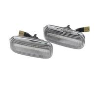 Indicador Espejo Lateral Luz De Señal De Giro Dinámica LED Marcador Lateral Guardabarros Luz Indicadora Secuencial para A3 S3 8P A4 RS4 S4 B6 B7 A6 S6 RS6 Coche LED Intermitente(Dynamic Crystal)