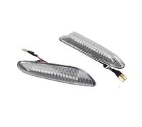 Indicador Espejo Lateral Luz LED Dinámica De Señal De Giro Lateral E60 E61 E90 E91 E87 E81 E83 E84 E88 E92 E93 E82 E46 Serie 1 3 5 X1 X3 2004 Coche LED Intermitente(Crystal Lens C)