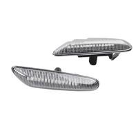 Indicador Espejo Lateral Luz LED Dinámica De Señal De Giro Lateral E60 E61 E90 E91 E87 E81 E83 E84 E88 E92 E93 E82 E46 Serie 1 3 5 X1 X3 2004 Coche LED Intermitente(Crystal Lens B)
