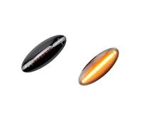 Indicador Espejo Lateral para Toyota para Yaris Mk2 P9 para RAV4 Mk3 ACA3 ALA3 para Auris Mk1 E15 para Cor Accesorios Luz LED Intermitente Lateral Dinámica Coche LED Intermitente(Smoky Black 2)
