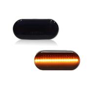 Indicador Espejo Lateral Para VW Para Golf 3 4 MK3 MK4 Para Passat 3BG Para Polo 6N 9N Para Bora Para Vento Luz Intermitente Secuencial De Señal De Giro Lateral Dinámica Coche LED Intermitente(Smoke N