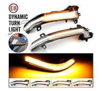 Indicador Espejo Lateral Serie 1 2 3 Y 4 para X1 F20 F21 F22 F30 F31 F34 F32 E84 I3 Luz De Señal De Giro Dinámica LED Luz Intermitente De Agua Corriente Coche LED Intermitente(Crystal)