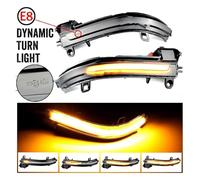 Indicador Espejo Lateral Serie 1 2 3 Y 4 para X1 F20 F21 F22 F30 F31 F34 F32 E84 I3 Luz De Señal De Giro Dinámica LED Luz Intermitente De Agua Corriente Coche LED Intermitente(Negro)
