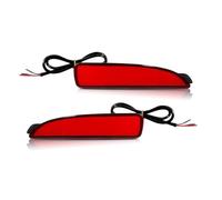 Indicador Espejo Para 3 5 6 LED Parachoques Reflector Luces Freno Trasero Faros Antiniebla Secuencial Intermitente Luz(Red Lens)