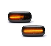 Indicador Espejo Para A3 Para S3 Para 8P Para A4 Para S4 Para RS4 Para B6 Para B7 Para A6 Para S6 Para RS6 Para C5 Para C7 Luz De Giro Lateral LED(Smoked Lens Amber)