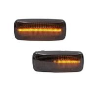 Indicador Espejo Para Dodge Para Avenger Para Lancia Para Flavia Para T10 Luces De Posición Laterales Señal Giro Color Amarillo Ámbar(Smoked Dynamic)