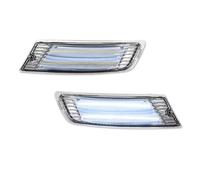 Indicador Espejo Para Jeep Para Liberty 2005-2007 Luces LED Dinámicas Parachoques Delantero De Estacionamiento DRL Con Señal Giro En Las Esquinas(Clear Lens)
