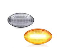 Indicador Espejo Para Mini Para Cooper Para R50 Para R52 Para R53 2002-2008 Luz De Posición Lateral Lámpara Panel Luces Señal Giro(Clear No Dynamic)