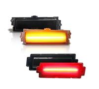 Indicador Espejo Para Monte Para Carlo Para SS LED Luz De Posición Lateral Del Coche Luces Giro Automáticas Rojas Delanteras Traseras Conducción(4pc Amber Red)