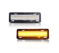 Indicador Espejo Para Pontiac Para Firebird 1982-1992 Luces Indicadoras De Señal Giro LED Laterales Para Guardabarros Delantero Lente Ahumada(Clear Lens Amber)