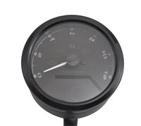 Indicador kilometraje Motocicleta Cuentakilómetros universal para motocicleta, tacómetro, 12000 RPM, color negro, 2 a 4 cilindros, medidor digital multifunción para tablero
