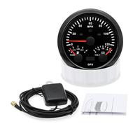 Indicador kilometraje Motocicleta Medidor 3 En 1 De 85 Mm, 0 A 120 MPH, Voltímetro 8 A 16 V, Indicador Nivel Combustible, Velocidad Con Luz Fondo 7 Colores