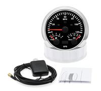 Indicador kilometraje Motocicleta Medidor 3 En 1 De 85 Mm, 0 A 120 MPH, Voltímetro 8 A 16 V, Indicador Nivel Combustible, Velocidad Con Luz Fondo 7 Colores