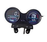 Indicador kilometraje Motocicleta Medidor de motocicleta con pantalla digital modificada para YBR125 Voltaje Nivel aceite Velocidad función carga Modelos electrónicos