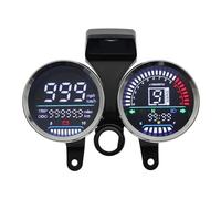 Indicador kilometraje Motocicleta Odómetro de motocicleta para YBR125, medidor RPM digital con carga Para para teléfono, instrumento tablero soporte