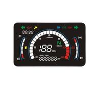 Indicador kilometraje Motocicleta Odómetro digital universal para motocicleta, retroiluminación ajustable, instrumento de tablero con señal giro
